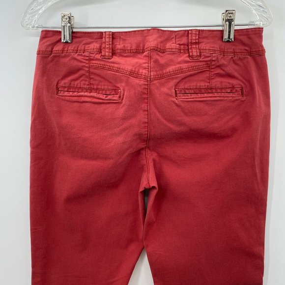 DAUGHTERS OF THE LIBERATION STRETCH STRAIGHT LEG PANTS RUST WOMENS SIZE 6 - Picture 4 of 6